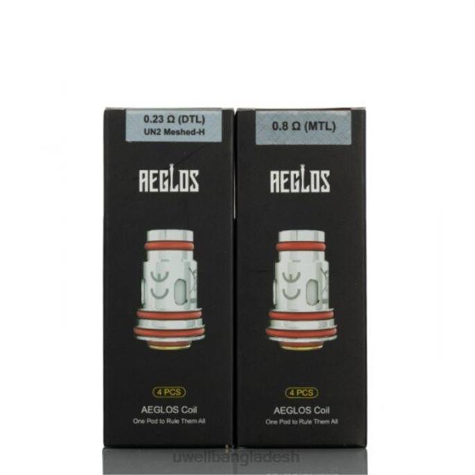 UWELL e cigarette - UWELL AEGLOS কয়েল | 4-প্যাক p1 un2 meshed-h 0.6ohm 02PJ270