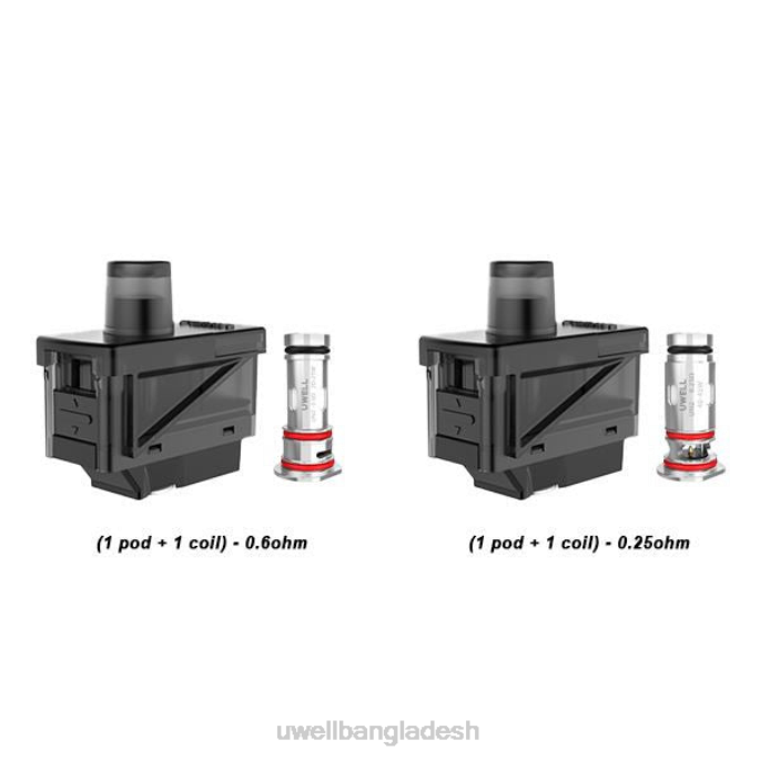 UWELL vape disposable - UWELL HAVOK V1 কয়েল পড সেট 1 পড + 1 কুণ্ডলী 0.25ohm 02PJ274