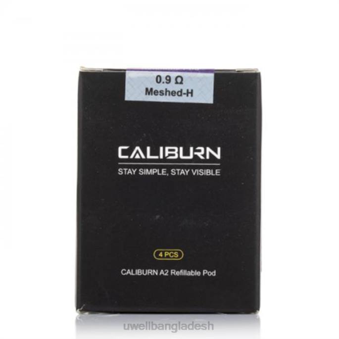 UWELL vape flavours - UWELL CALIBURN A2 প্রতিস্থাপন শুঁটি | 4-প্যাক fecral un2 meshed-h 0.9ohm 02PJ1