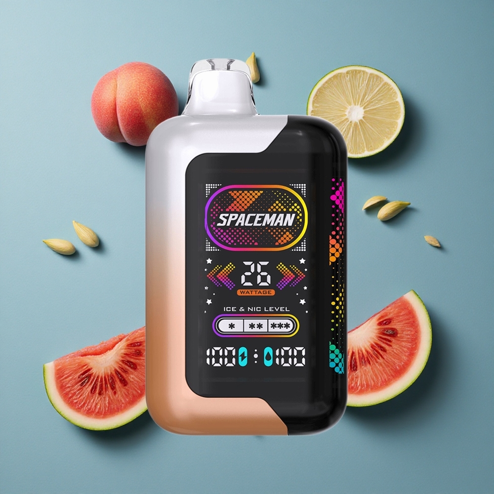 SMOK SPACEMAN SP40000 ডিসপোজেবল ভেপ জুসি পীচ তরমুজ ৪০০০০ পাফ, ২০মিলি তরল