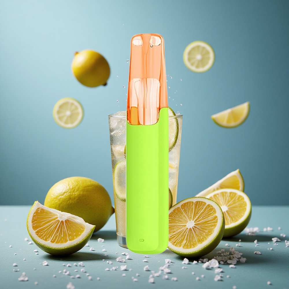 Snowplus Dash 4000 Puffs ডিসপোজেবল ডিভাইস স্পার্কলিং আইসড লেমন টি (সিরামিক এটোমাইজার, ৭.৫ মিলি ই-লিকুইড)