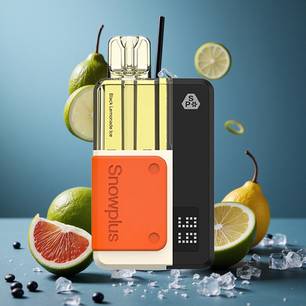 Snowplus Swift 5000 Puffs Prefilled Pod Kit কালো লেবু আইস (ডুয়াল মেশ, ১০০০ এমএএইচ)