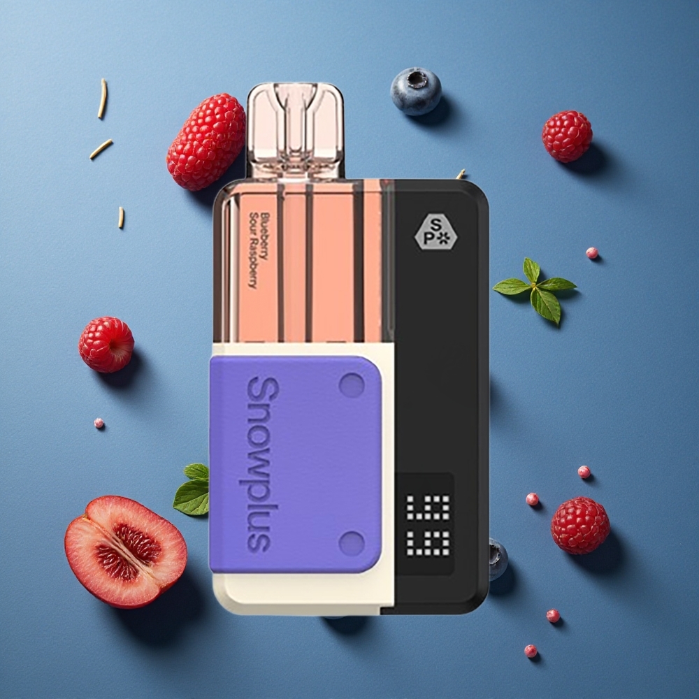Snowplus Swift 5000 Puffs Prefilled Pod Kit ব্লুবেরি টক রাস্পবেরি (ডুয়াল মেশ)