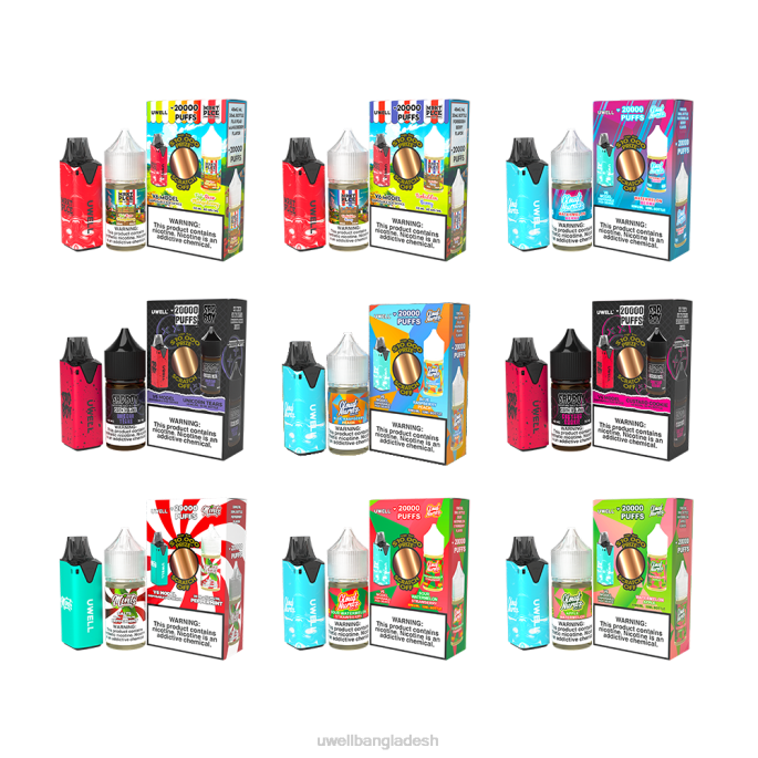 UWELL price in Bangladesh - UWELL V6 নিষ্পত্তিযোগ্য ডিভাইস + বাবার বাষ্প 30 মিলি রস - কোল্যাব বান্ডেল clr: red/flv: ফুজি পিয়ার ম্যাঙ্গোবেরি 48mg 02PJ209