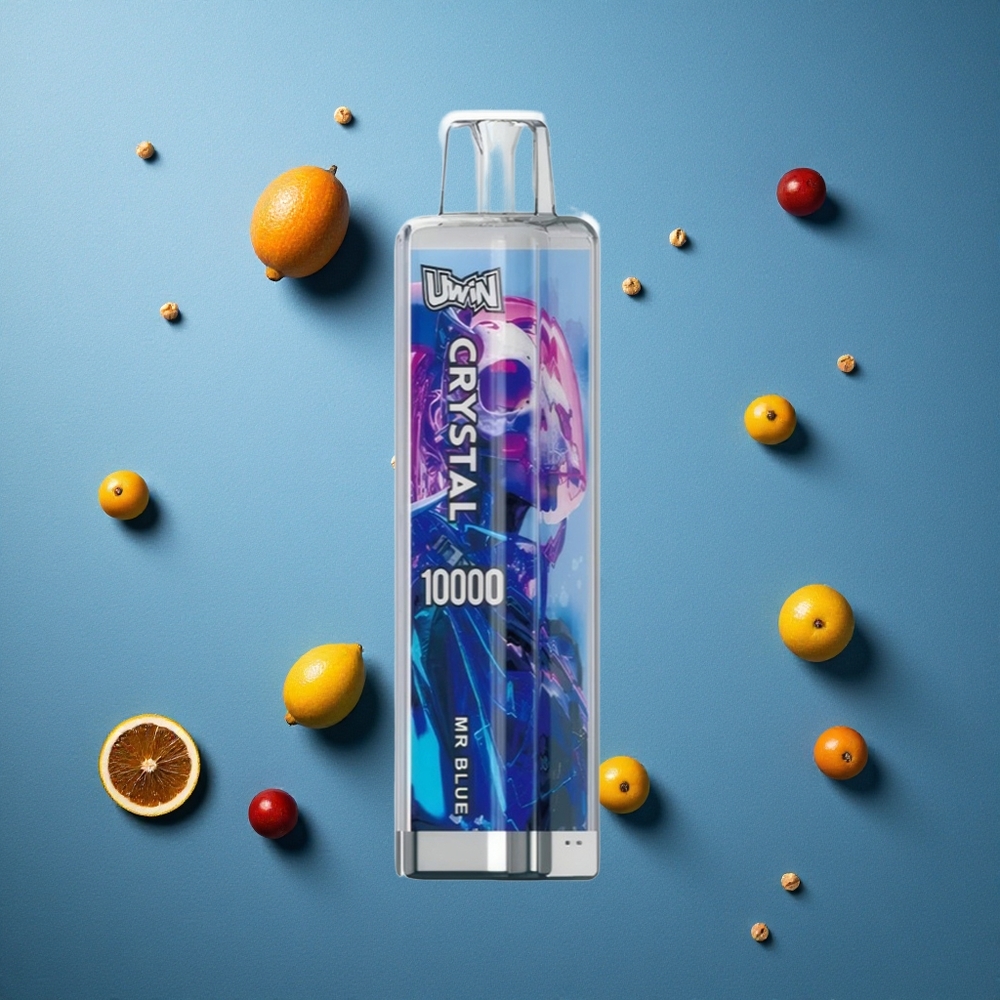 UWIN Crystal 10000 পাফস ডিসপোজেবল ভেপ Mr নীল (১৮মিলি, RGB লাইট)