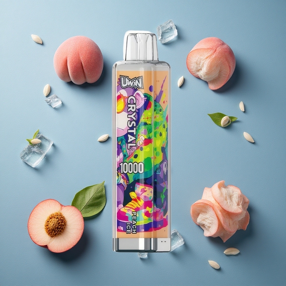 UWIN Crystal 10000 পাফস পীচ আইস ডিসপোজেবল ভেইপ