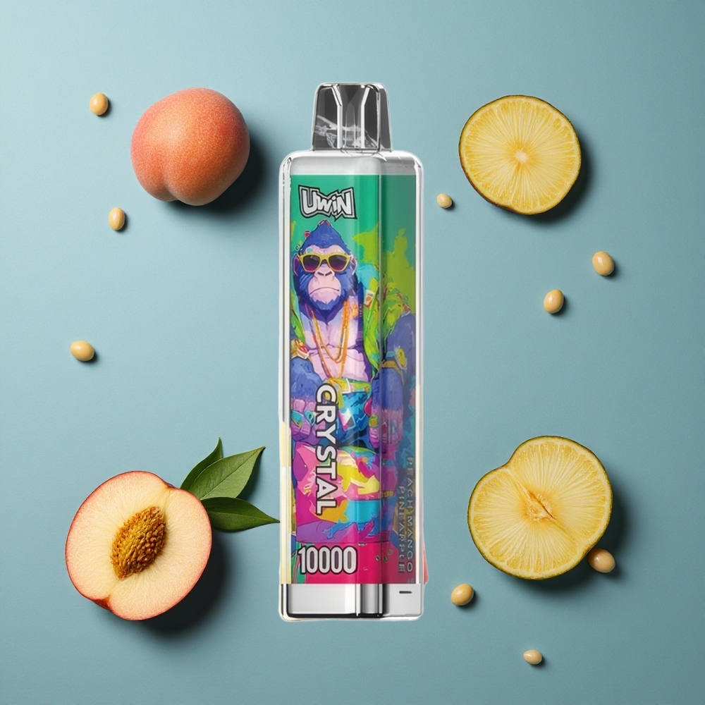 UWIN Crystal 10000 Puffs পিচ ম্যাঙ্গো পাইন্যাপেল (১৮মিলি, ১০০০০ পাফ)