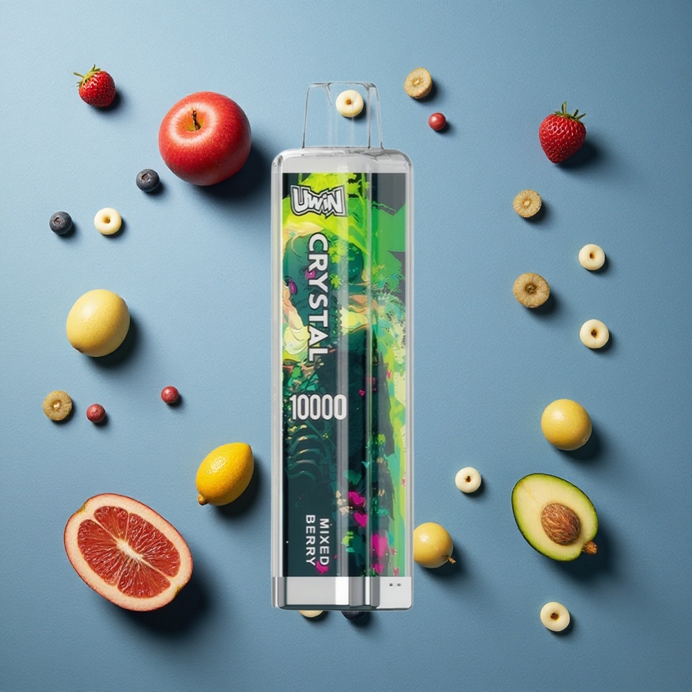 UWIN Crystal 10000 পাফস ডিসপোজেবল ভেপ মিশ্র বেরি (১৮মিলি, RGB লাইটস)