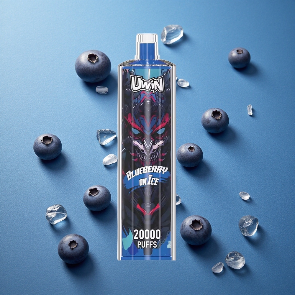 Uwin Shisha Hookah Crystal 20000 Puffs ব্লুবেরি অন আইস (নিকোটিন: 0%, 2%, 3%, 5%)