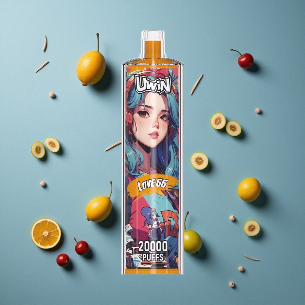 Uwin Shisha Hookah Crystal 20000 Puffs প্রেম ৬৬ (নিকোটিন 0%, 2%, 3%, 5%, ৬৫০ এমএএইচ ব্যাটারি)