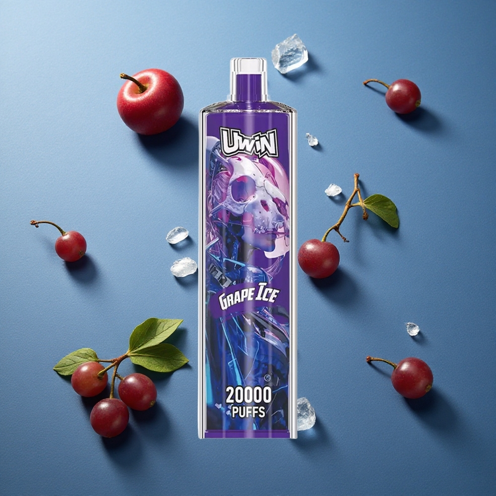 Uwin Shisha Hookah Crystal 20000 Puffs আঙুর বরফ (Grape Ice) 22ml, 650 mAh ব্যাটারি