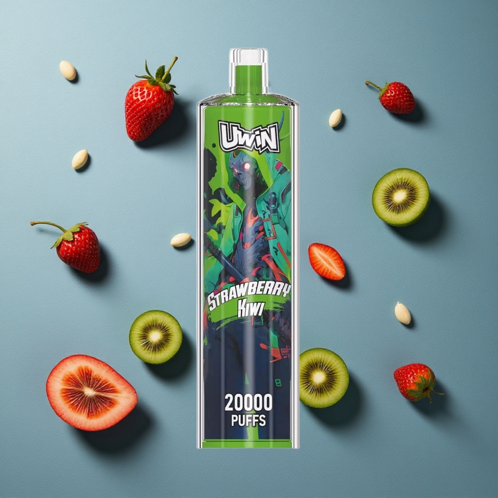 Uwin Shisha Hookah Crystal স্ট্রবেরি কিউই ২০০০০ পাফস, ২২মিলি