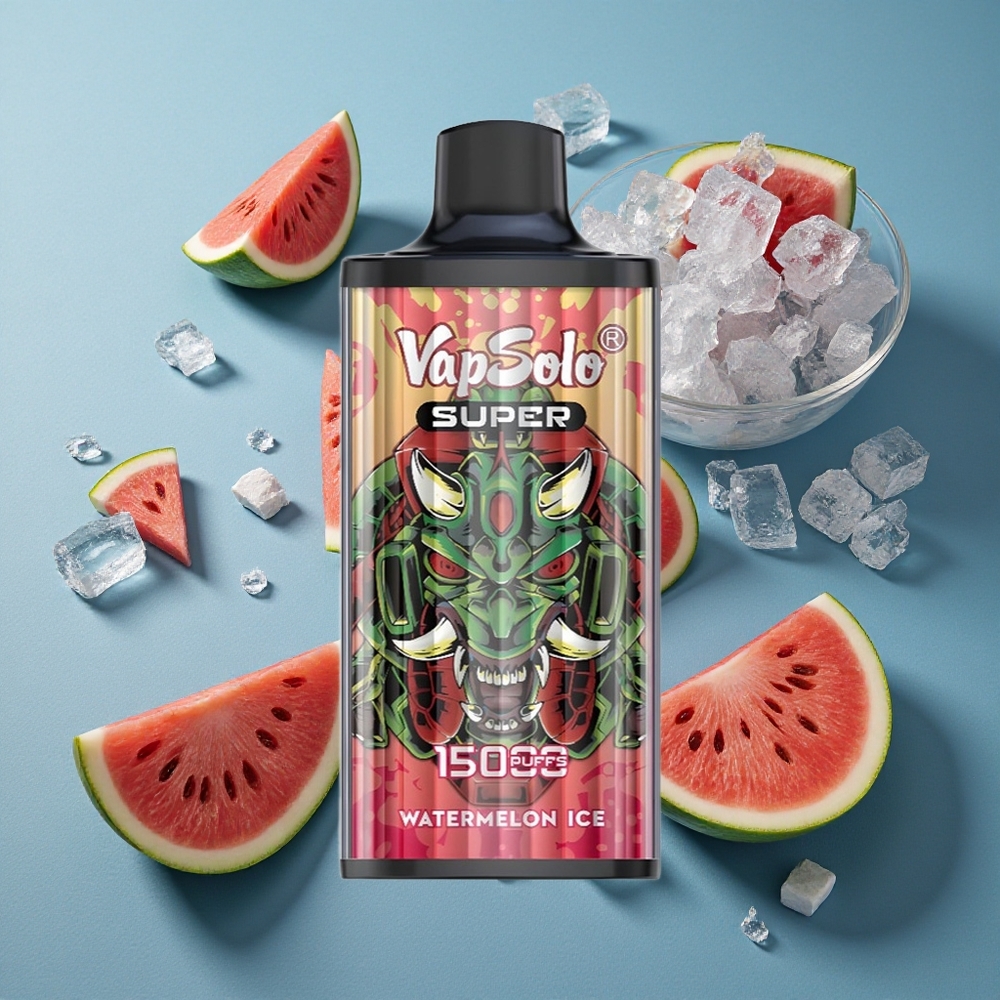 Vapsolo Super 15000 পাফস ডিসপোজেবল ভেপ তরমুজ আইস (40ml, 850mah)