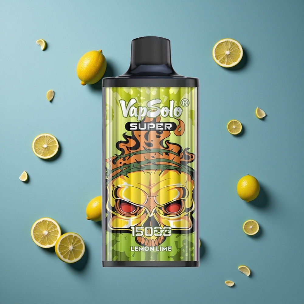 Vapsolo Super 15000 Puffs ডিসপোজেবল ভেপ লিমা লেবু, ৪০মিলি ই-লিকুইড, টাইপ-সি চার্জিং
