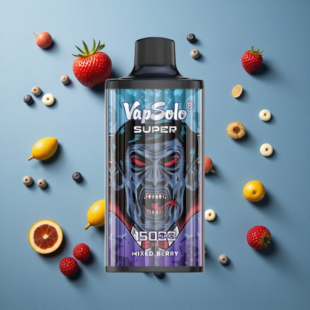Vapsolo Super 15000 Puffs ডিসপোজেবল ভেপ মিশ্র বেরি (৪০মিলি, টাইপ-সি)