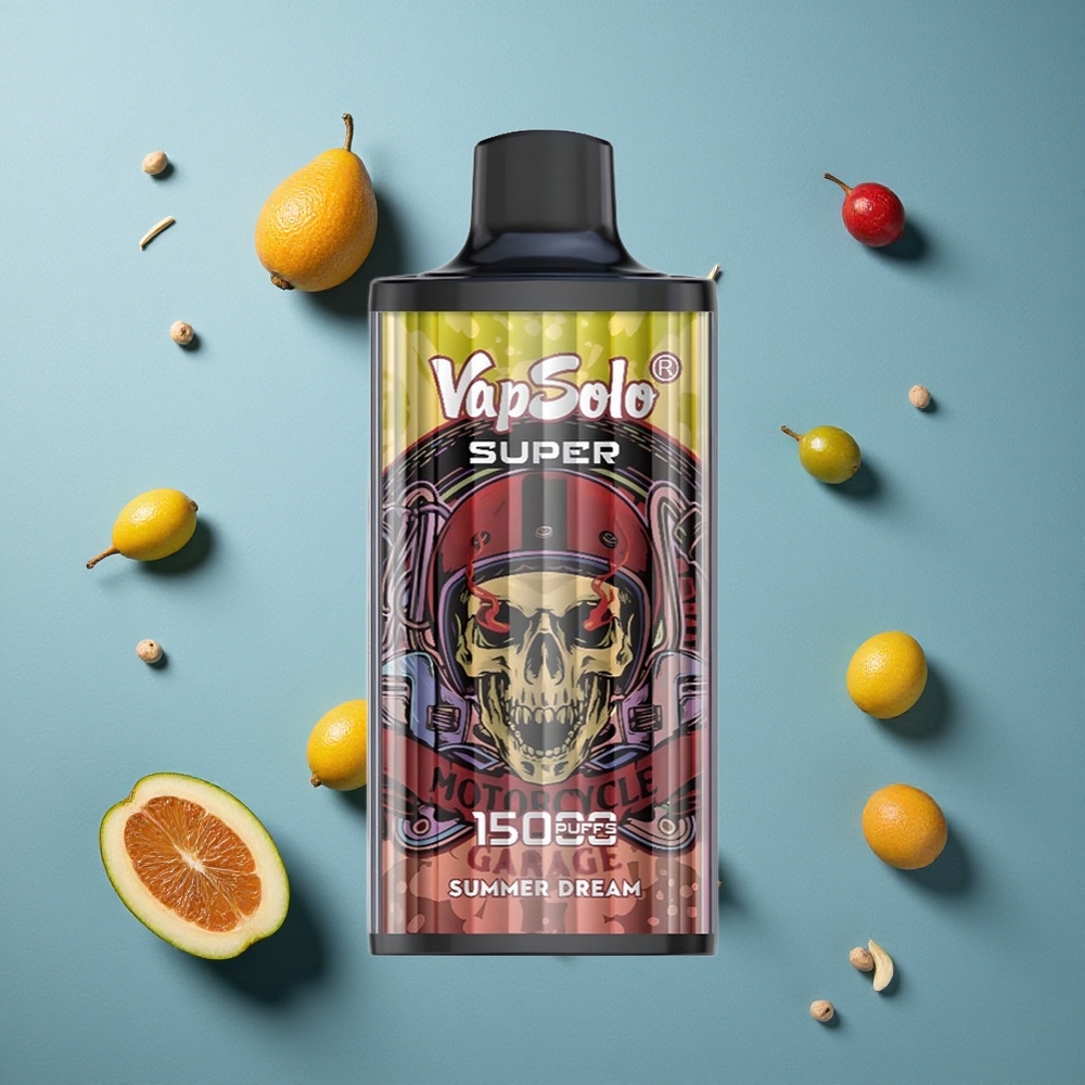 Vapsolo Super 15000 Puffs গ্রীষ্মের স্বপ্ন (Summer Dream) ডিসপোজেবল ভেপ 850mAh ব্যাটারি, 40ml ই-লিকুইড
