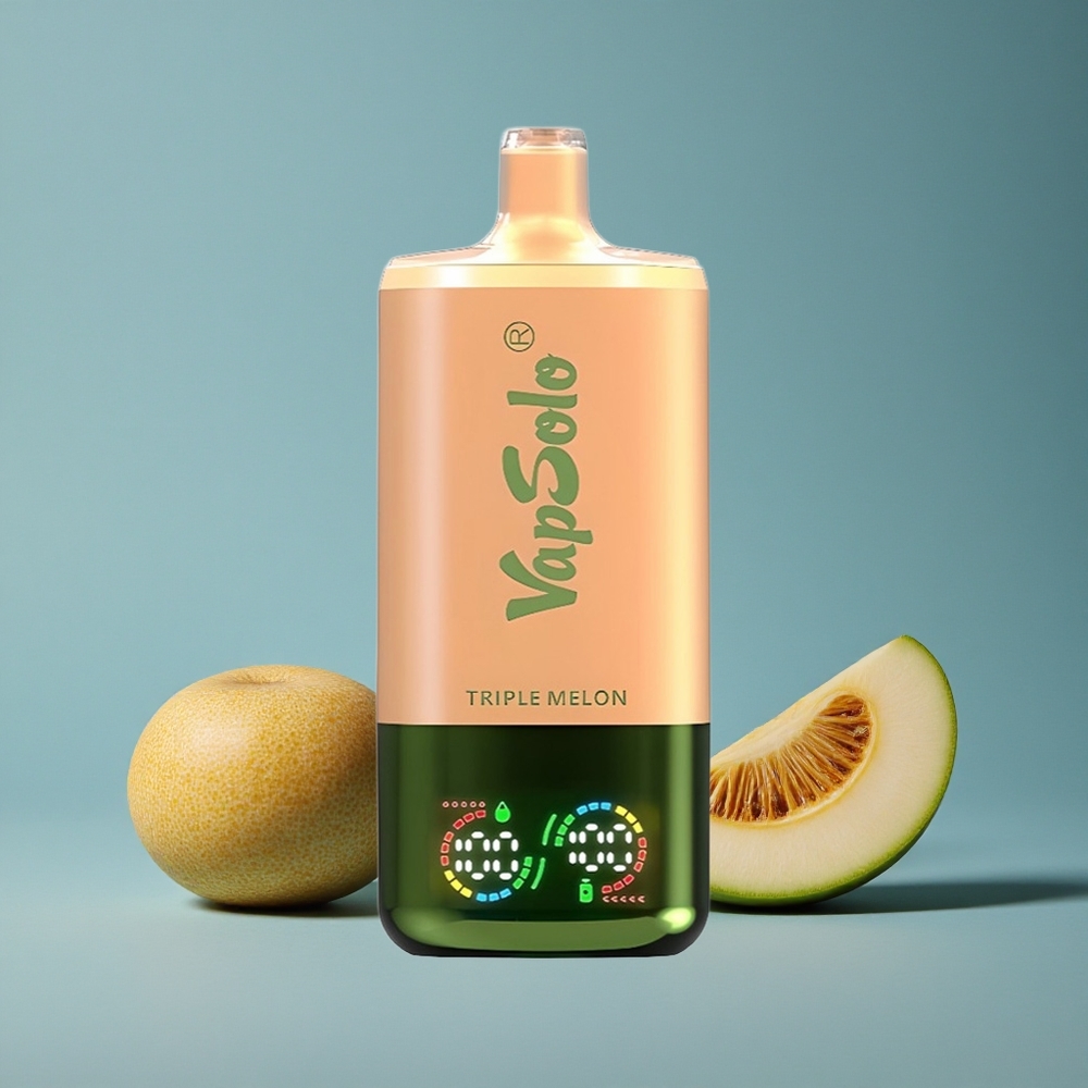 VapSolo Triple 30000 Puffs ডিসপোজেবল ভ্যাপ ট্রিপল মেলন (৩০০০০ পাফস, ৪০মিলি ই-লিকুইড)