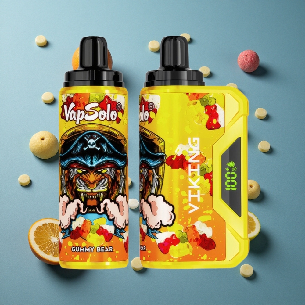 VapSolo VIKING 12000 পাফস ডিসপোজেবল ভেপ গামি বিয়ার