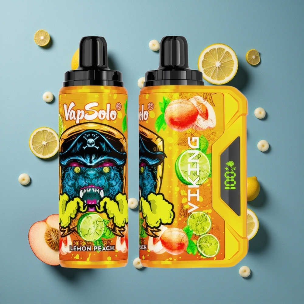VapSolo VIKING 12000 পাফস লেবু পীচ ডিসপোজেবল ভেপ