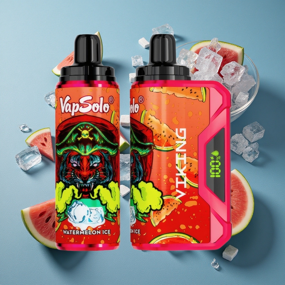 VapSolo VIKING 12000 Puffs ডিসপোজেবল ভ্যাপ তরমুজ বরফ (Watermelon Ice) 12000 পাফস, 22ml