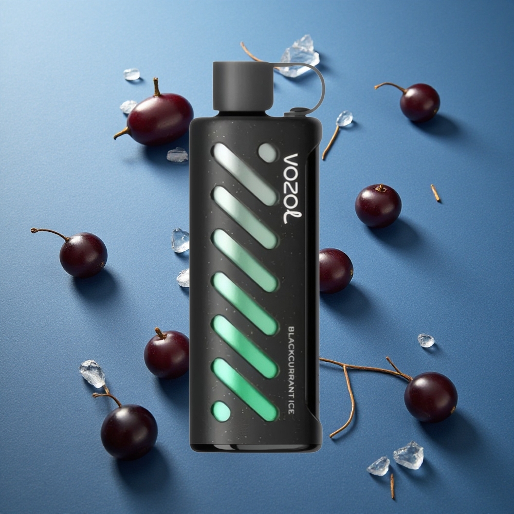 VOZOL Gear Shisha 25000 Puffs ডিসপোজেবল ভেপ কালোকারেন্ট আইস, ৫mg/ml নিকোটিন