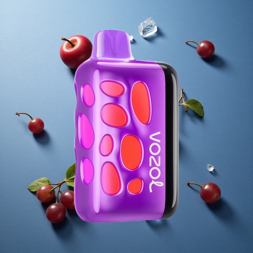 VOZOL RAVE 40000 ডিসপোজেবল ভেপ আঙুর আইস (270° ভাইব্র্যান্ট গ্লো ডিজাইন, 1000mAh ব্যাটারি ক্ষমতা)