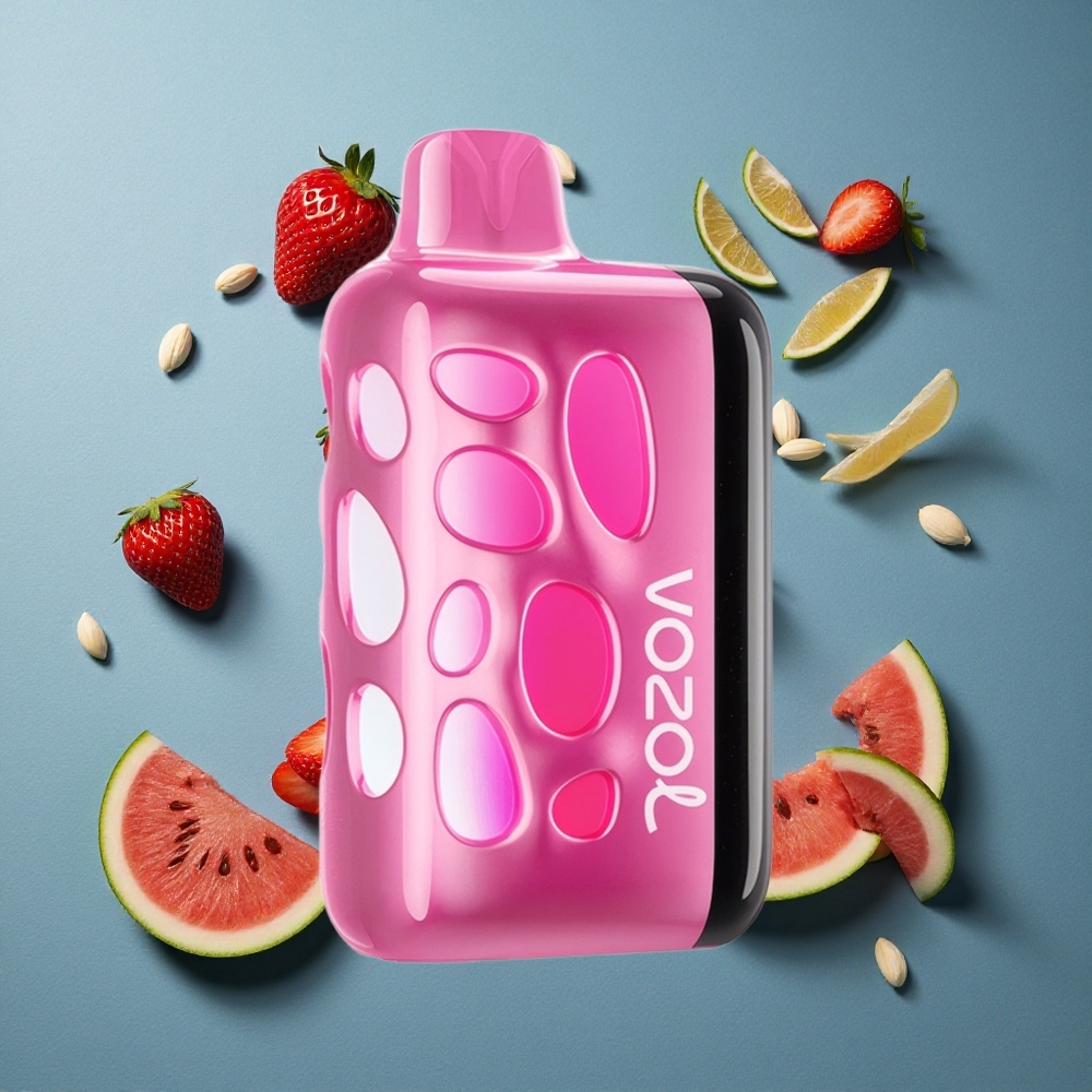VOZOL RAVE 40000 ডিসপোজেবল ভেপ স্ট্রবেরি তরমুজ ১০০০mAh ব্যাটারি ক্ষমতা ও বিট-সিঙ্কড পার্টি মোড