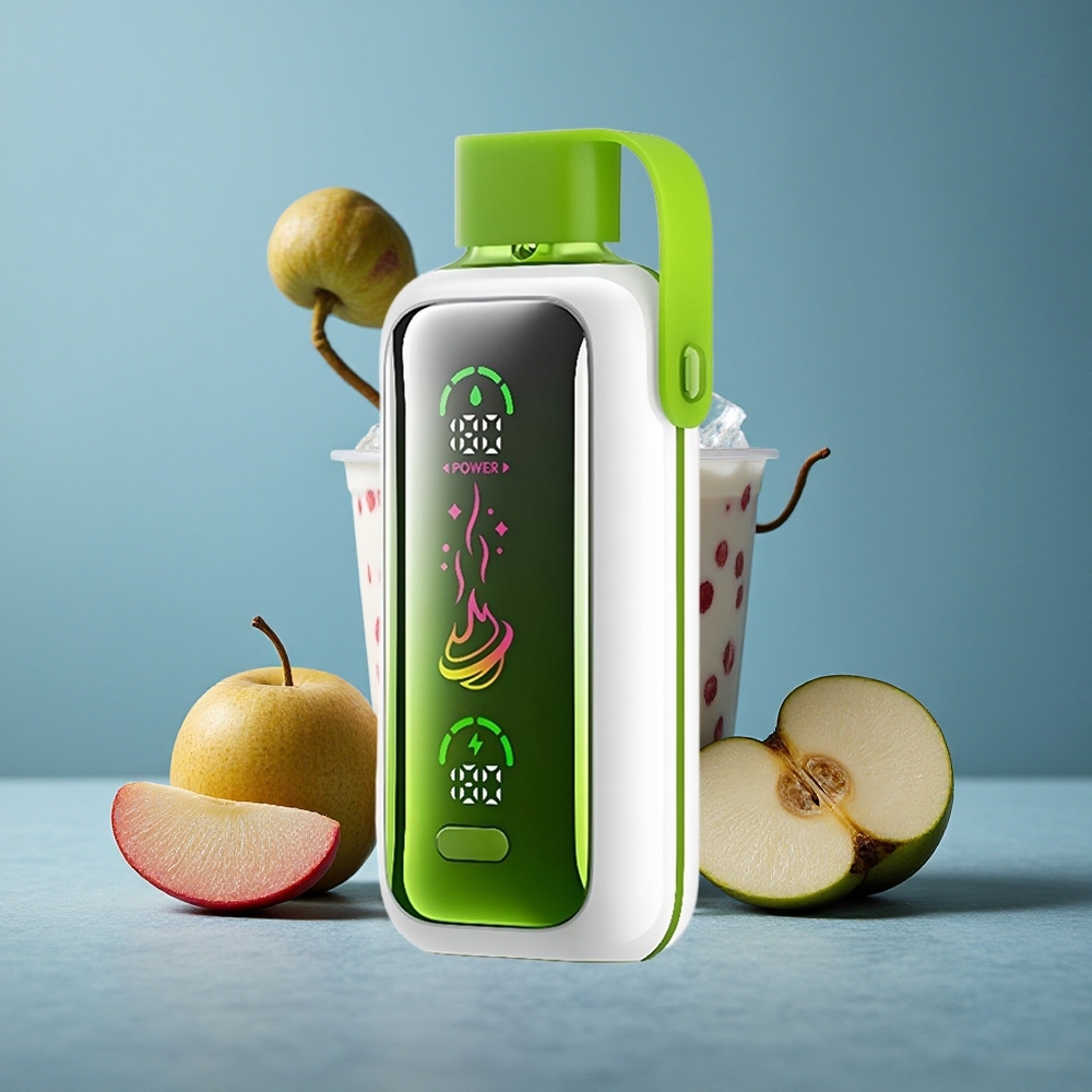 VOZOL Star 20000 Puffs ডিসপোজেবল ভেপ ডাবল আপেল আইস ২.২" এইচডি মিরর স্ক্রিন, ২০০০০ পাফস