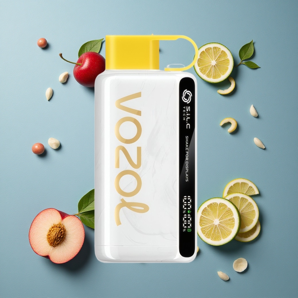 VOZOL STAR 9000/12000 ডিসপোজেবল ভেপ চেরি পিচ লেমনেড ১২০০০ পাফস এবং ৩০% দ্রুত চার্জ