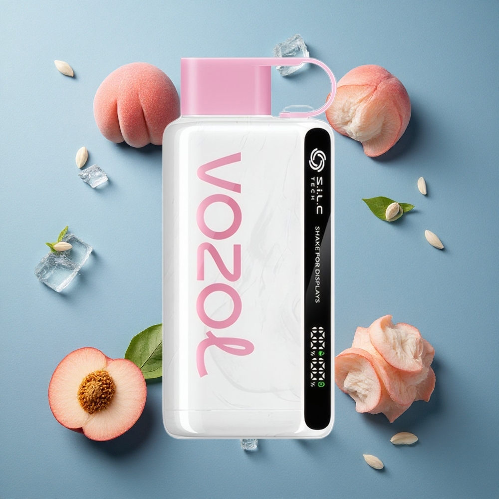 VOZOL STAR 9000/12000 ডিসপোজেবল ভেপ পিচ আইস (শেক ফর ডিসপ্লে, ৯০০০/১২০০০ পাফ)