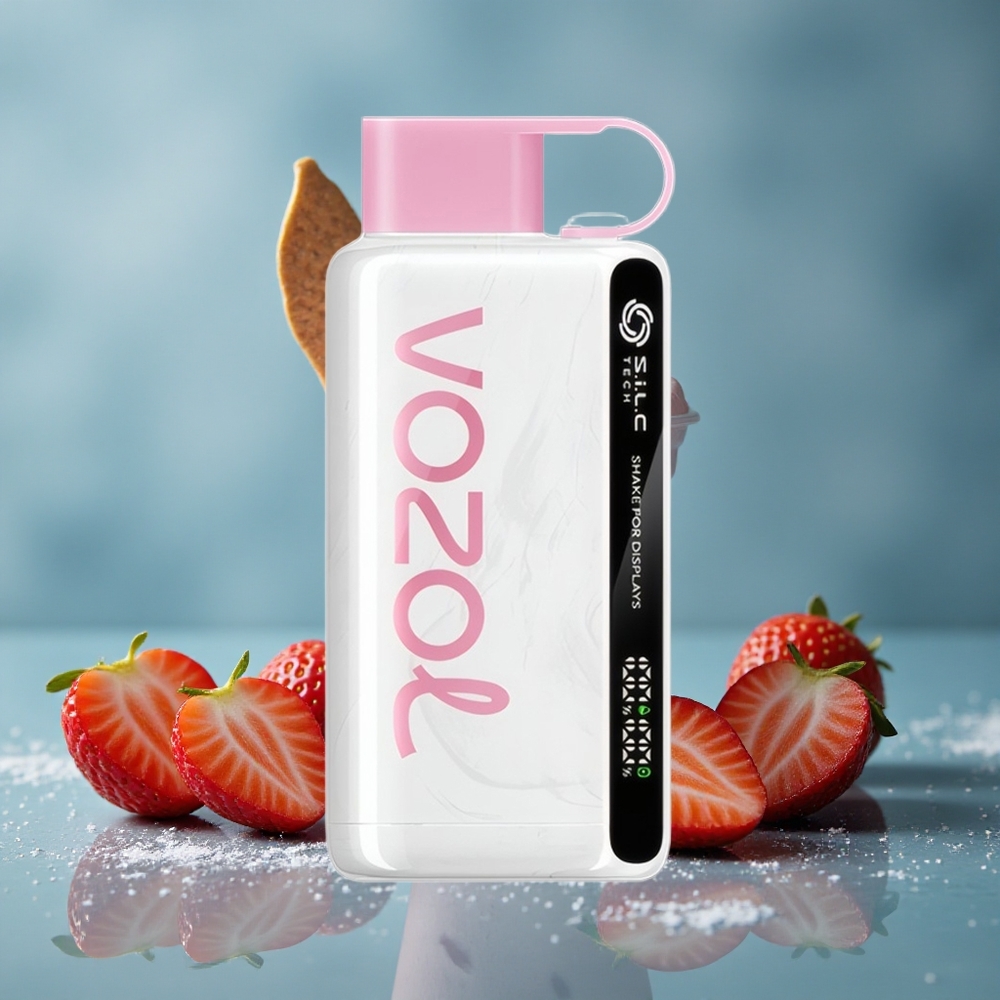 VOZOL STAR 9000/12000 ডিসপোজেবল ভেপ স্ট্রবেরি আইসক্রিম শেক ফর ডিস্প্লে, ৯০০০/১২০০০ পাফস