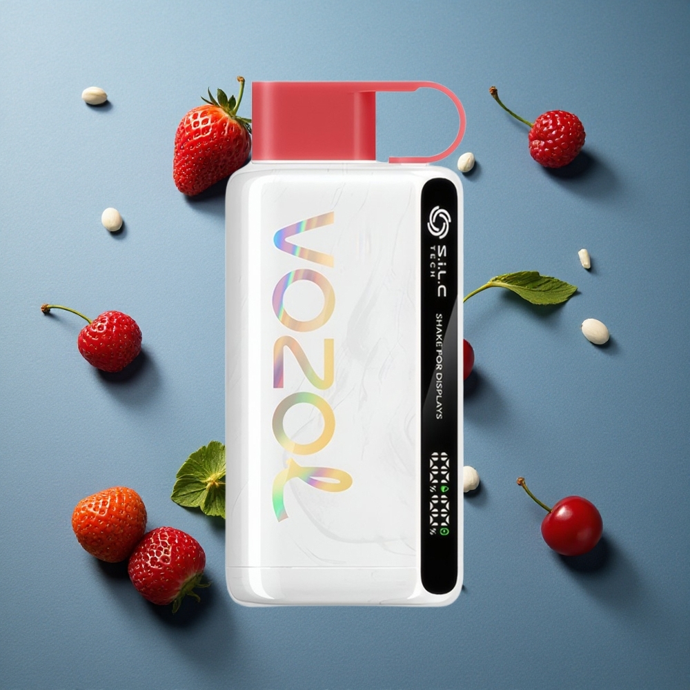 VOZOL STAR 9000/12000 ডিসপোজেবল ভেপ স্ট্রবেরি রাস্পবেরি চেরি ৩০% দ্রুত চার্জ & ৯০০০/১২০০০ পাফ