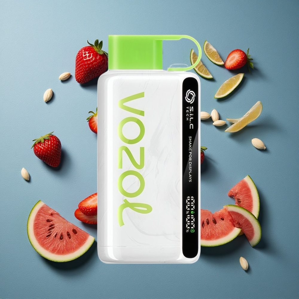 VOZOL STAR 9000/12000 ডিস্পোজেবল ভেপ স্ট্রবেরি তরমুজ শেক ফর ডিস্প্লে, ৯০০০/১২০০০ পাফস