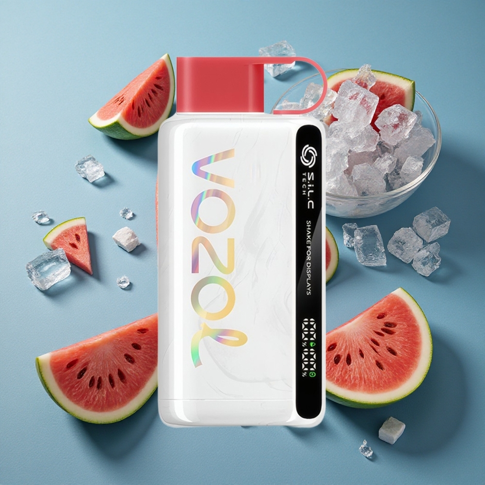 VOZOL STAR 9000/12000 ডিসপোজেবল ভেপ তরমুজ আইস ৯০০০/১২০০০ পাফস ৬৫০mAh ব্যাটারি