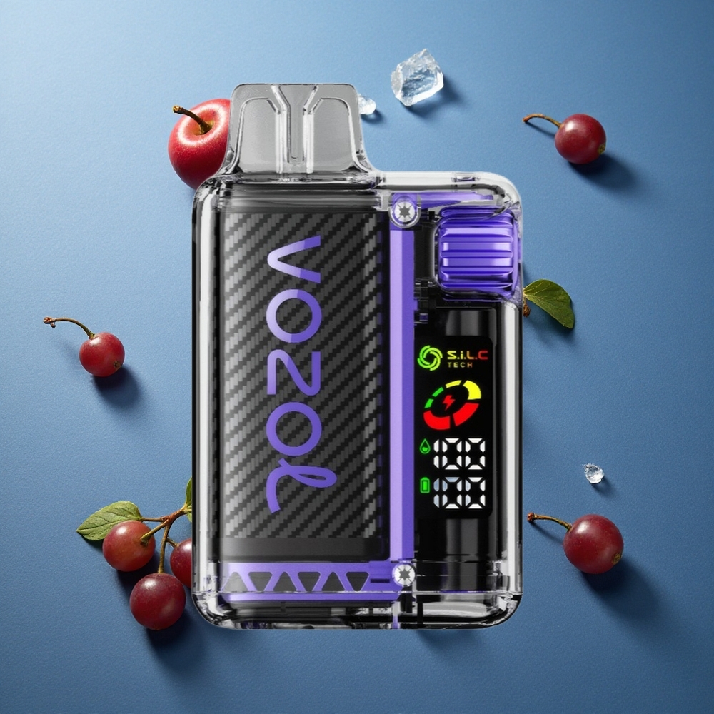 VOZOL Vista 20000 Puffs ডিসপোজেবল ভেপ আঙুর বরফ (650mAh রিচার্জেবল ব্যাটারি, 2% নিকোটিন)
