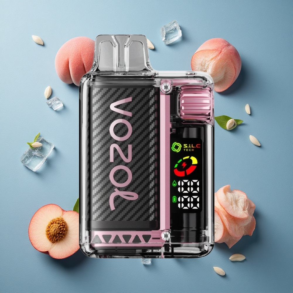 VOZOL Vista 20000 Puffs ডিসপোজেবল ভেপ পীচ আইস (৬৫০mAh রিচার্জেবল ব্যাটারি, ২% নিকোটিন)