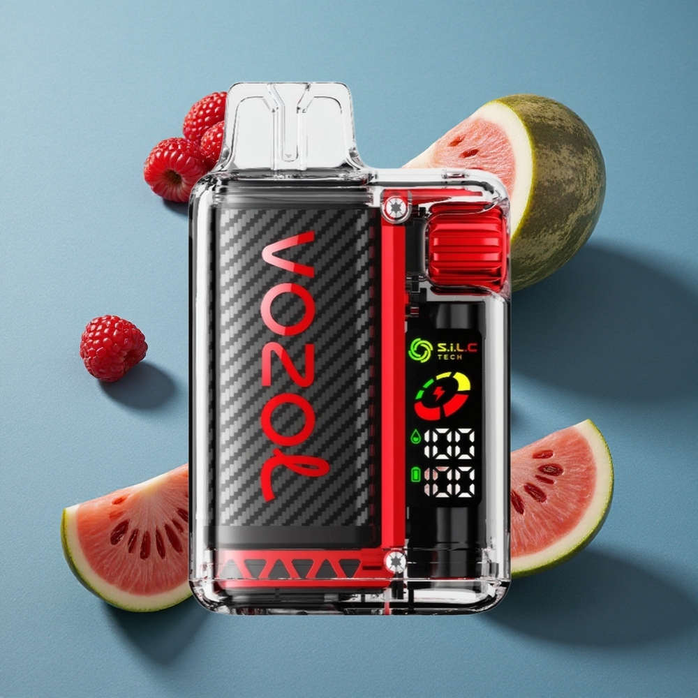 VOZOL Vista 20000 Puffs ডিসপোজেবল ভেপ রাস্পবেরি তরমুজ, ৬৫০mAh রিচার্জেবল ব্যাটারি, ২% নিকোটিন